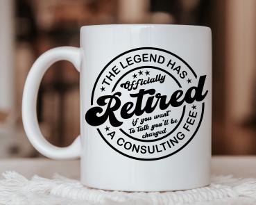 Coffee mug Legend has officially retired